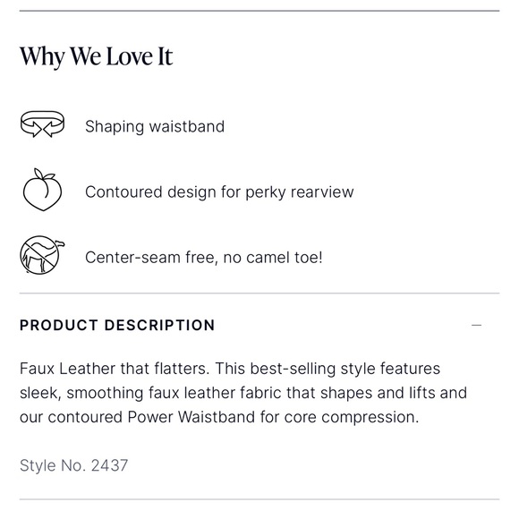 NWT Spanx Faux Leather Leggings Black Medium - Picture 6 of 15